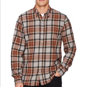 Joe’s Jeans Jimmy plaid flannel button down XL